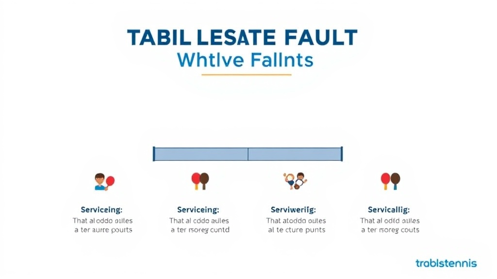 네 가지 주요 서비스 반칙 유형을 시각적으로 분류한 인포그래픽